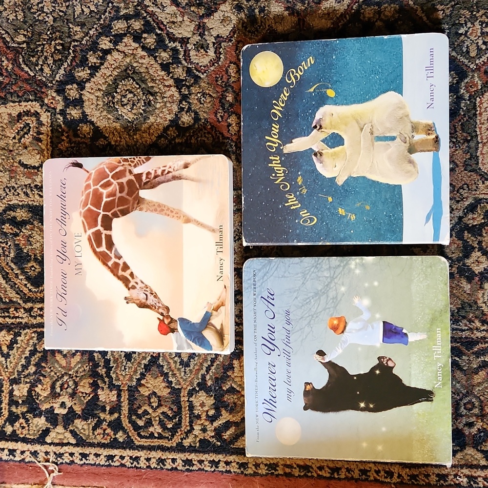 Baby, Toddler book set - Nancy Tillman "on the night you were born" & 2 other